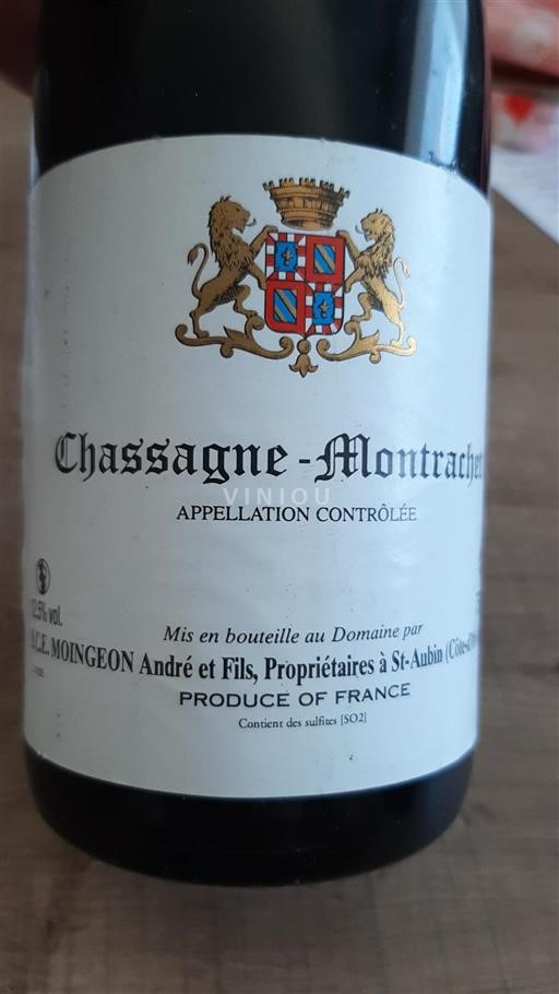 Borgogna Chassagne-Montrachet Premier Cru MOINGEON André et Fils 2005
