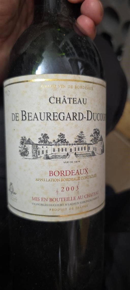 Bordeaux Château Beauregard-Ducourt 2003