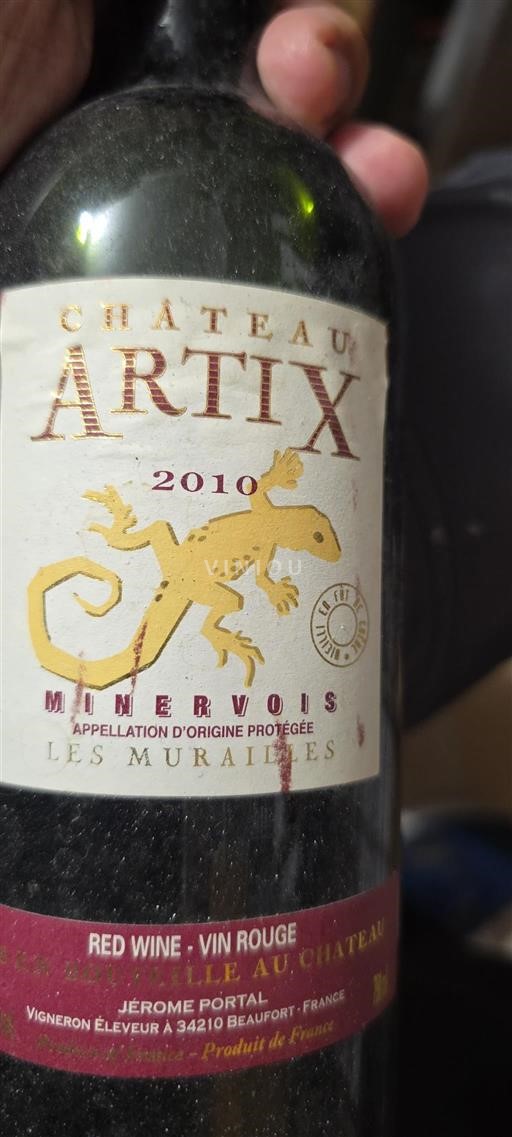Languedoc Minervois Château Artix Les Murailles 2010