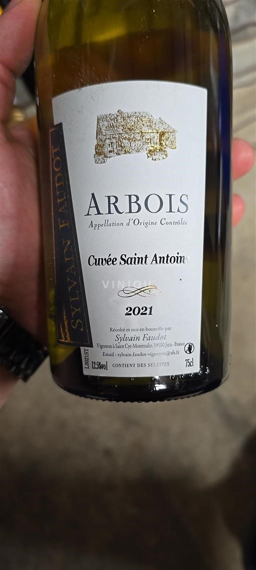 Jura Arbois Sylvain Faudot Saint Antoine 2021