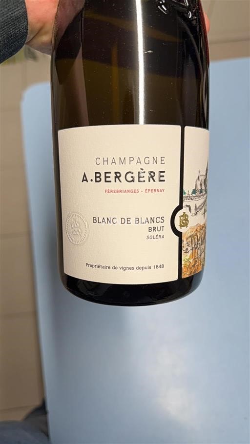 Champagne A. Bergère Blanc de Blancs Soléra Ikke årgangsbestemt