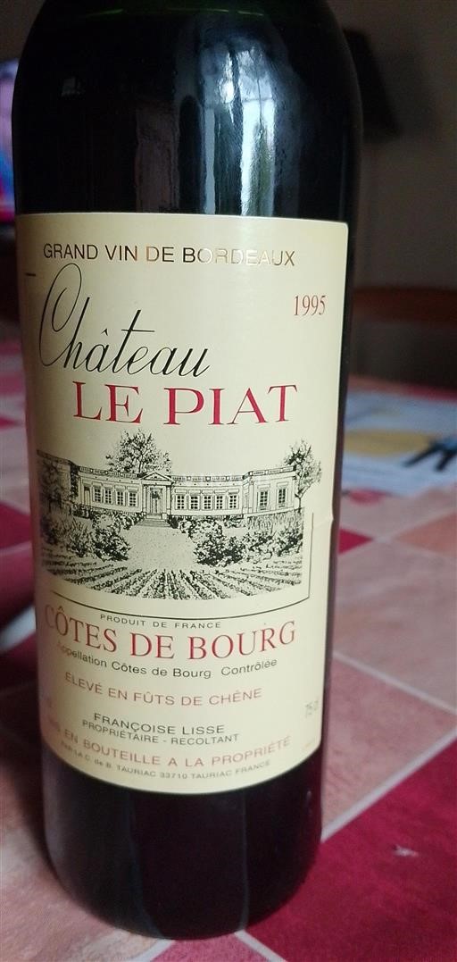 Bordeaux Côtes-de-bourg Château Le Piat 1995