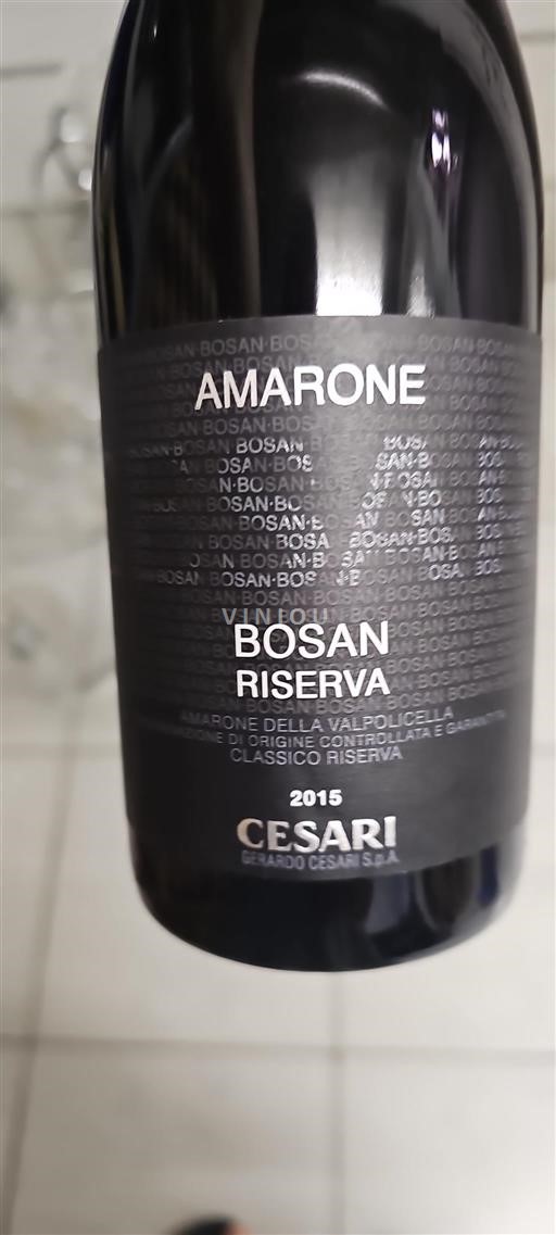 Veneto Amarone della Valpolicella Cesari Bosan Riserva 2015