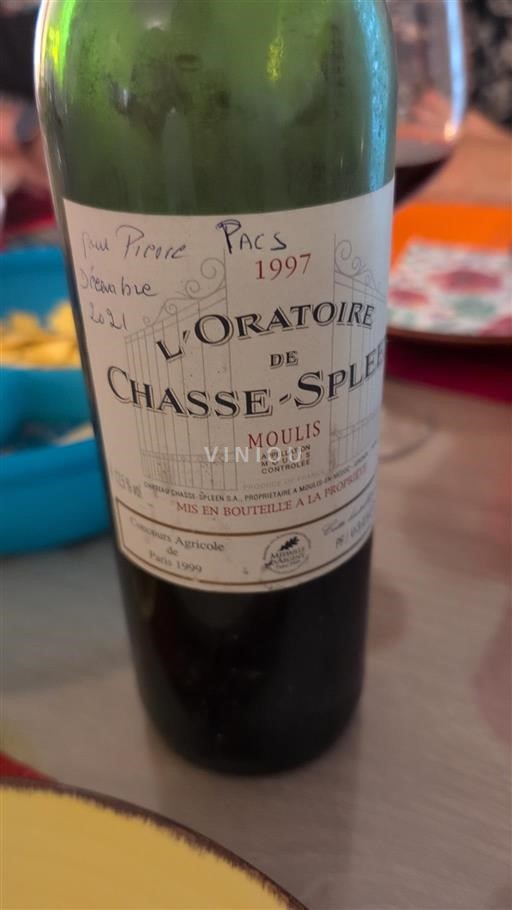 Bordeaux Non specificato Château Chasse-Spleen L'Oratoire de Chasse-Spleen 1997