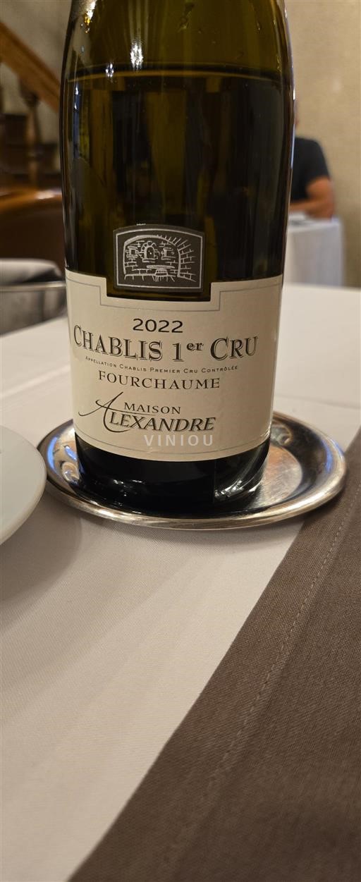 Burgundsko Chablis Premier Cru Maison Alexandre Fourchaume 2022