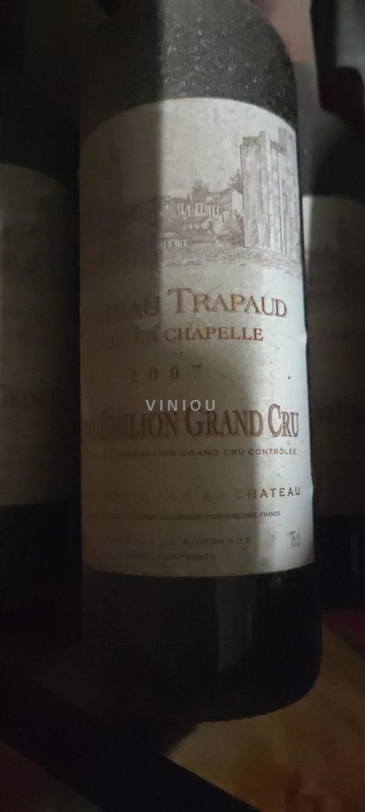 Bordeaux Saint-Émilion Grand Cru Grand Cru Château Trapaud La Chapelle 2007