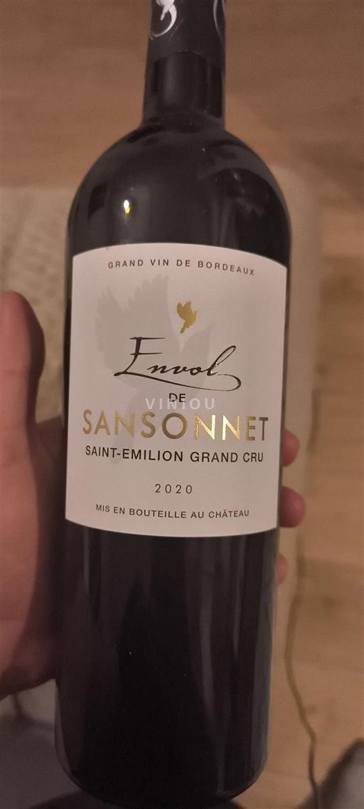 Bordeaux Saint-Émilion Grand Cru Grand Cru Sansonnet Envol 2020