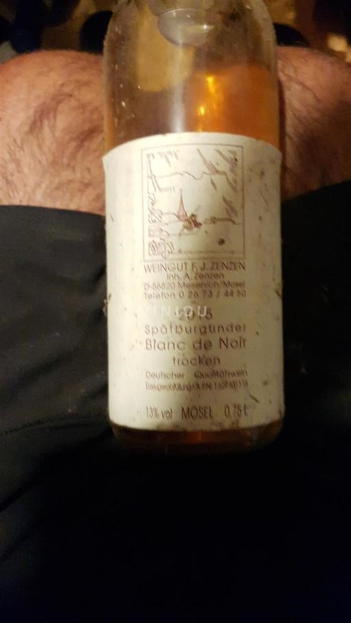 Mosella Non specificato Weingut F.J. Zenzen Spätburgunder Blanc de Noir 2015