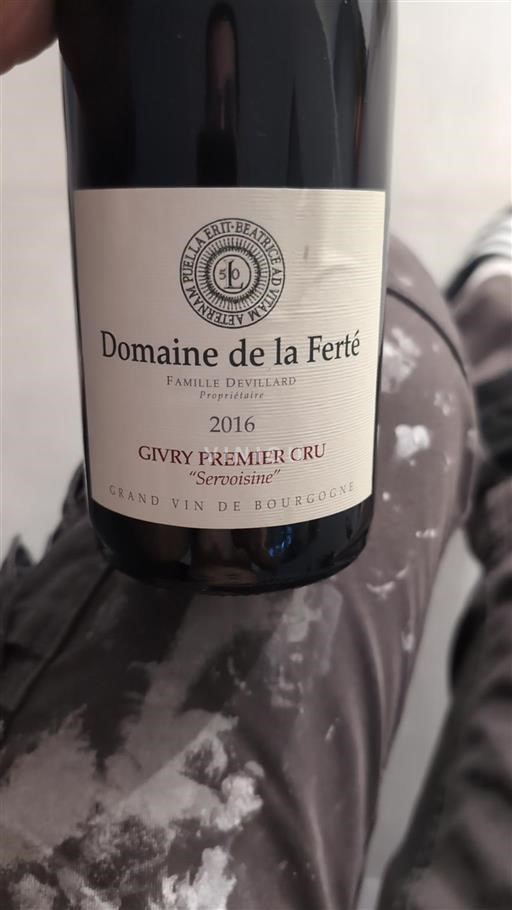 Burgundy Givry Premier Cru Domaine La Ferté Servoisine 2016