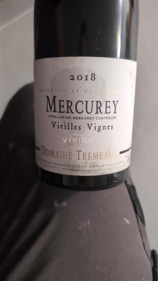 Burgundsko Mercurey Domaine Tremeaux Vieilles Vignes 2018