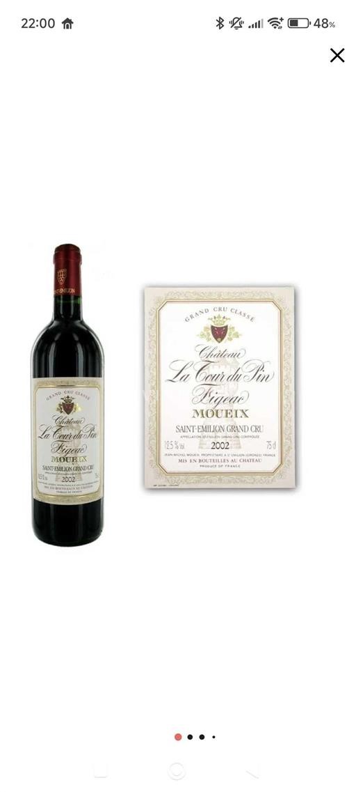 Bordeaux Saint-Émilion Grand Cru Grand Cru Château La Tour du Pin Figeac 2002