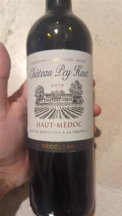 Bordeaux Haut-Médoc Château Pey Haut 2019