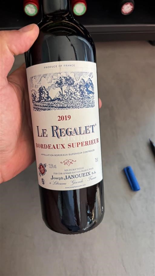 Bordeaux Bordeaux supérieur Joseph Janoueix Le Regalet 2019