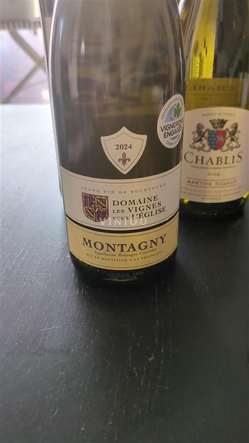 Burgundsko Montagny Domaine Les Vignes sous l'Église 2024