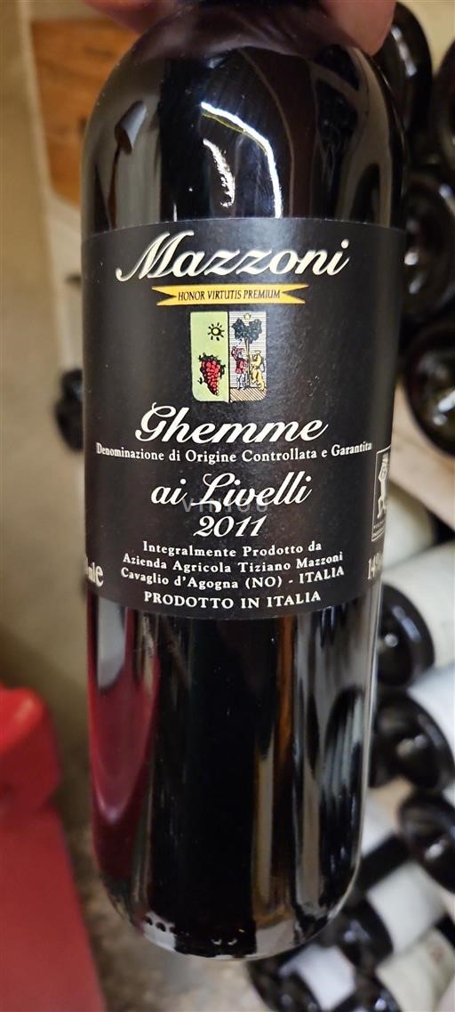Piémont Ghemme Mazzoni ai Livelli 2011