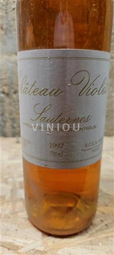 Bordeaux Sauternes Château Violet 1997
