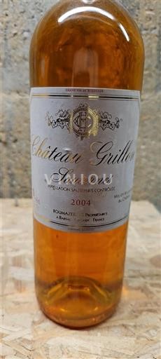 Bordeaux Sauternes Château Grillon 2004