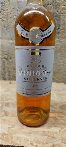 Bordeaux Sauternes Domaine Pavillon-Bouey Spéciale 2009