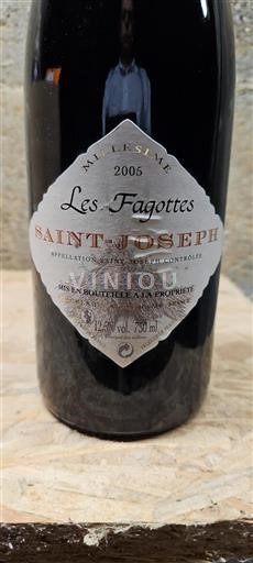 Vallée du Rhône Saint-Joseph Les Fagottes 2005