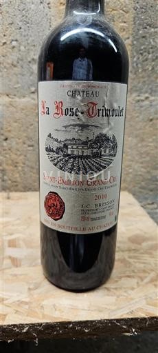 Bordeaux Saint-Émilion Grand Cru Château La Rose-Trinoulet 2010