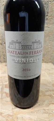Bordeaux Saint-Émilion Grand Cru Château Ferrand 2016
