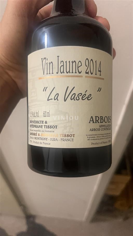 Jura Arbois Domaine André et Mireille Tissot La Vasée 2014