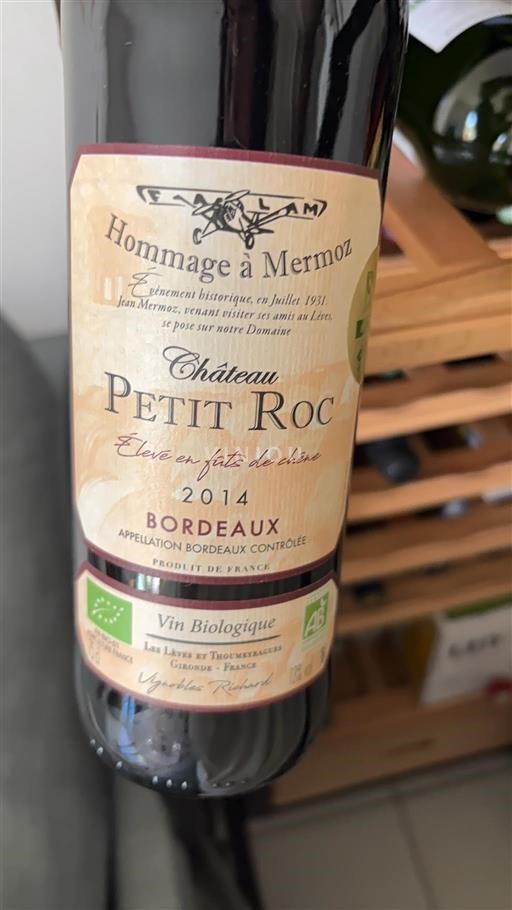 Bordeaux Château Petit Roc Hommage à Mermoz 2014