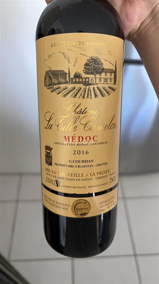 Bordeaux Médoc Château La Tille Camelon 2016