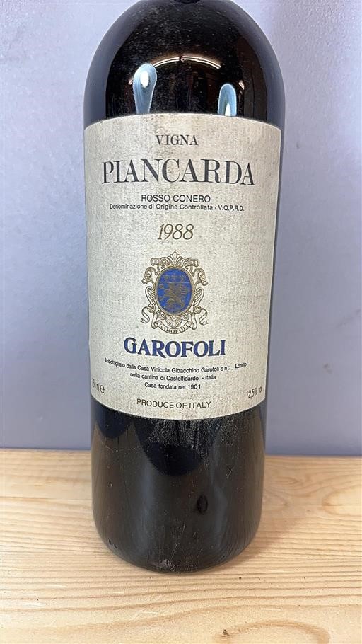 Marche Rosso Conero Garofoli Piancarda 1988