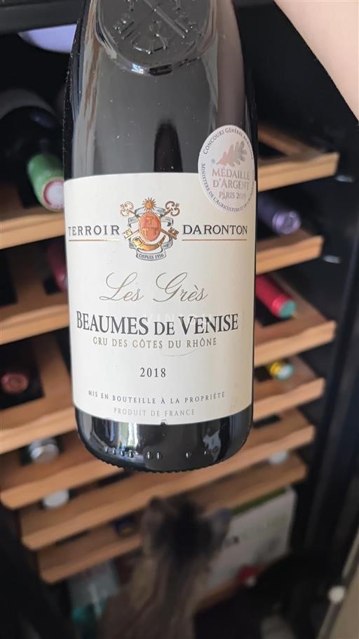 Vallée du Rhône Beaumes de Venise Domaine Terroir Daronton Les Grès 2018
