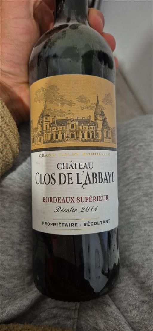 Bordeaux Bordeaux supérieur Château Clos de l'Abbaye 2014