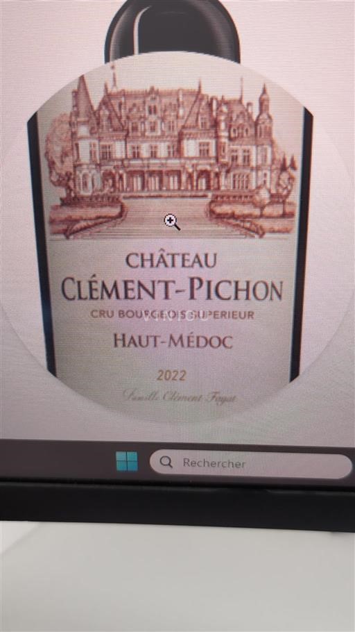 Bordeaux Haut-Médoc Cru Bourgeois Supérieur Château Clément-Pichon 2022