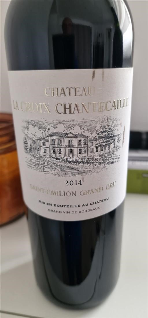 Vin Rouge sec Château La Croix Chantecaille 2014 France Bordeaux Saint-Émilion AOC Grand Cru