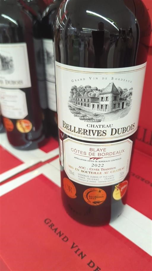 Bordeaux Blaye-côtes-de-bordeaux Château Bellerives Dubois Tradition 2022