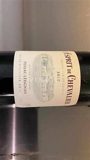 Bordeaux Pessac-Léognan Esprit de Chevalier 2010