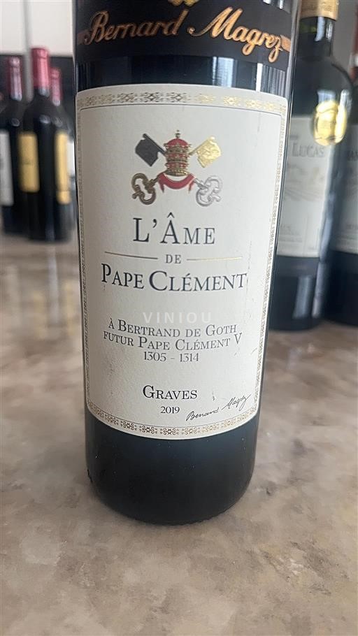 Bordeaux Graves Château Pape Clément L'Âme 2019