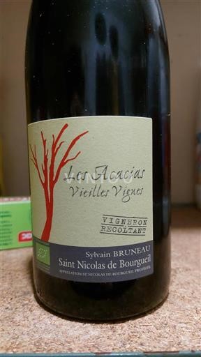 Údolí Loiry Saint-Nicolas-De-Bourgueil Sylvain Bruneau Les Acacias Vieilles Vignes Neročník