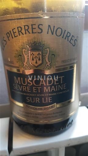 Vallée de la Loire Muscadet-sèvre-et-maine Les Pierres Noires 2016