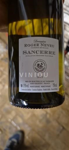 Vallée de la Loire Sancerre Domaine Roger Neveu  2021