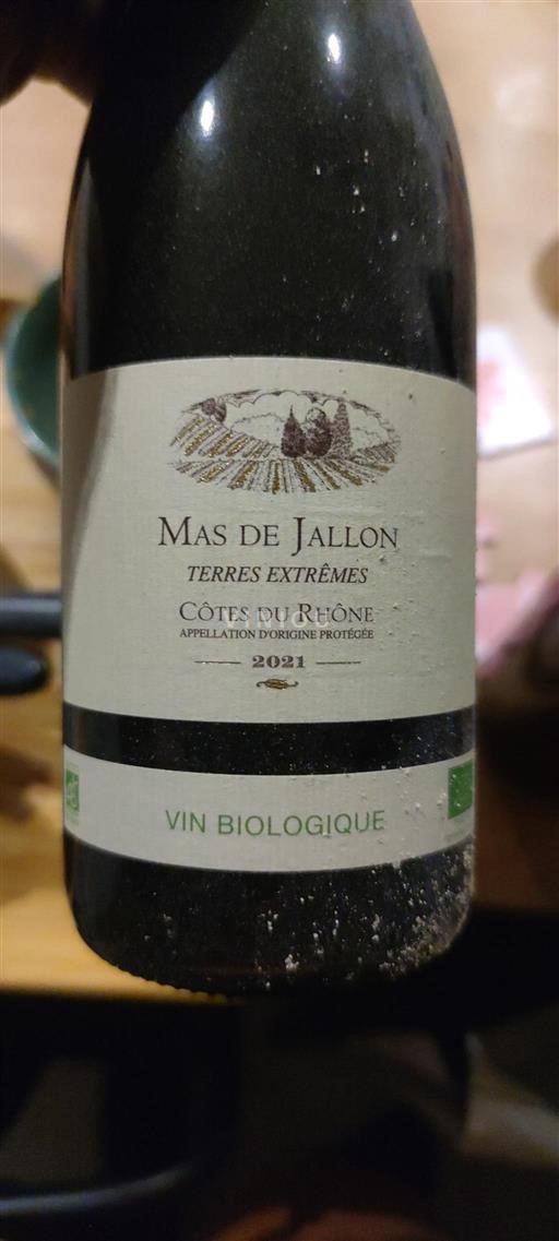 Rhône Valley Côtes du Rhône Mas de Jallon Terres Extrêmes 2021