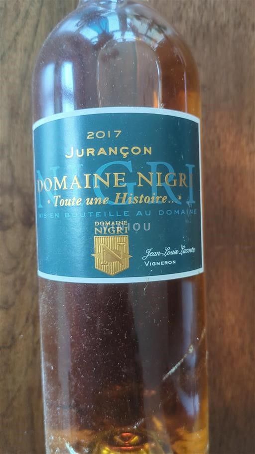Sud-Ouest Jurançon Domaine Nigri Toute une Histoire 2017