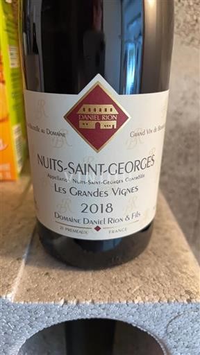 Bourgondië Nuits-saint-georges Domaine Daniel Rion & Fils Les Grandes Vignes 2018