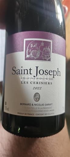 Rhônevallei Saint-Joseph Bernard & Nicolas Garayt Les Cerisiers 2022