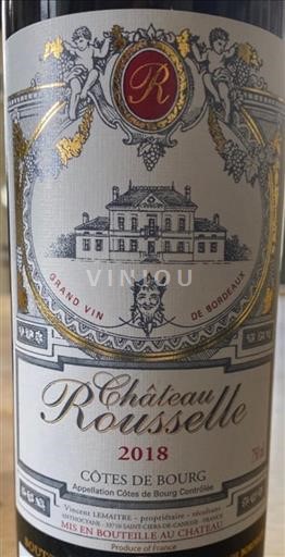 Bordeaux Côtes-de-bourg Château Rousselle 2018