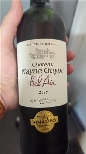 Bordeaux Blaye-Côtes-de-Bordeaux Château Mayne Guyon Bel Air 2022