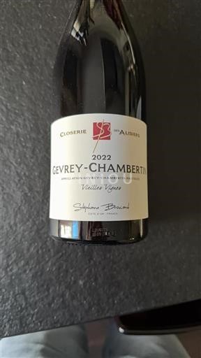 Bourgogne Gevrey-chambertin Closerie des Alisiers Vieilles Vignes 2022