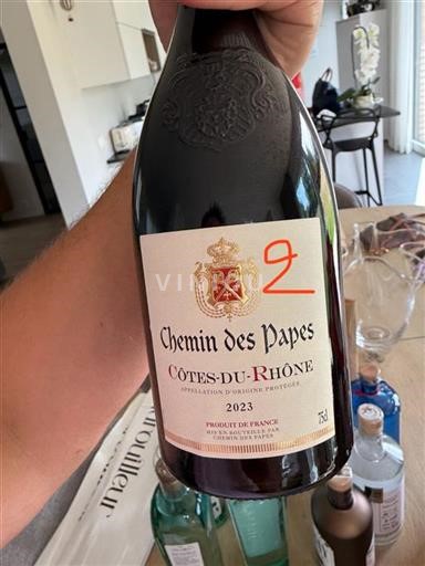 Rhônevallei Côtes-du-rhône Chemin des Papes 2023