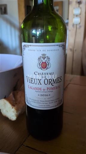 Bordeaux Lalande-de-Pomerol Château Les Vieux Ormes 2016