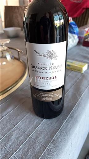 Bordeaux Pomerol Château Grange-Neuve La Fleur des Ormes 2019