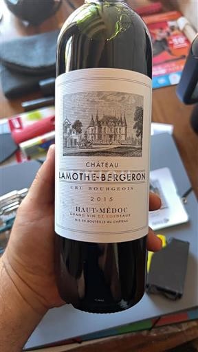 Bordeaux Haut-Médoc Château Lamothe-Bergeron 2015